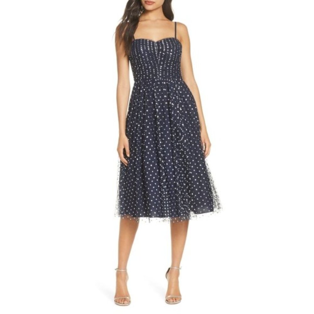 Eliza J Polka Dot Dress